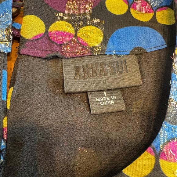 Anna Sui x Target Metallic Dress Size 1‎ Sleeveless Party Cocktail Mini - Picture 4 of 7